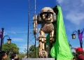A replica of the 12-ft historical “Babo Robot” was revealed in Porac, Pampanga