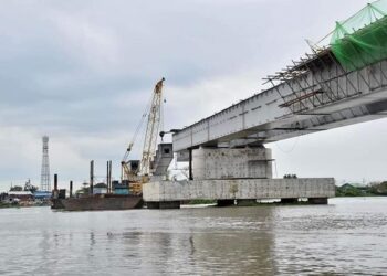 The Construction of the New Pampanga Delta Bridge is now almost 88% Complete