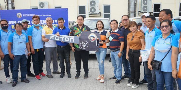 95 barangay chiefs received new service vehicles
